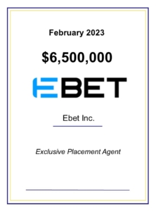 EBET Registered Direct